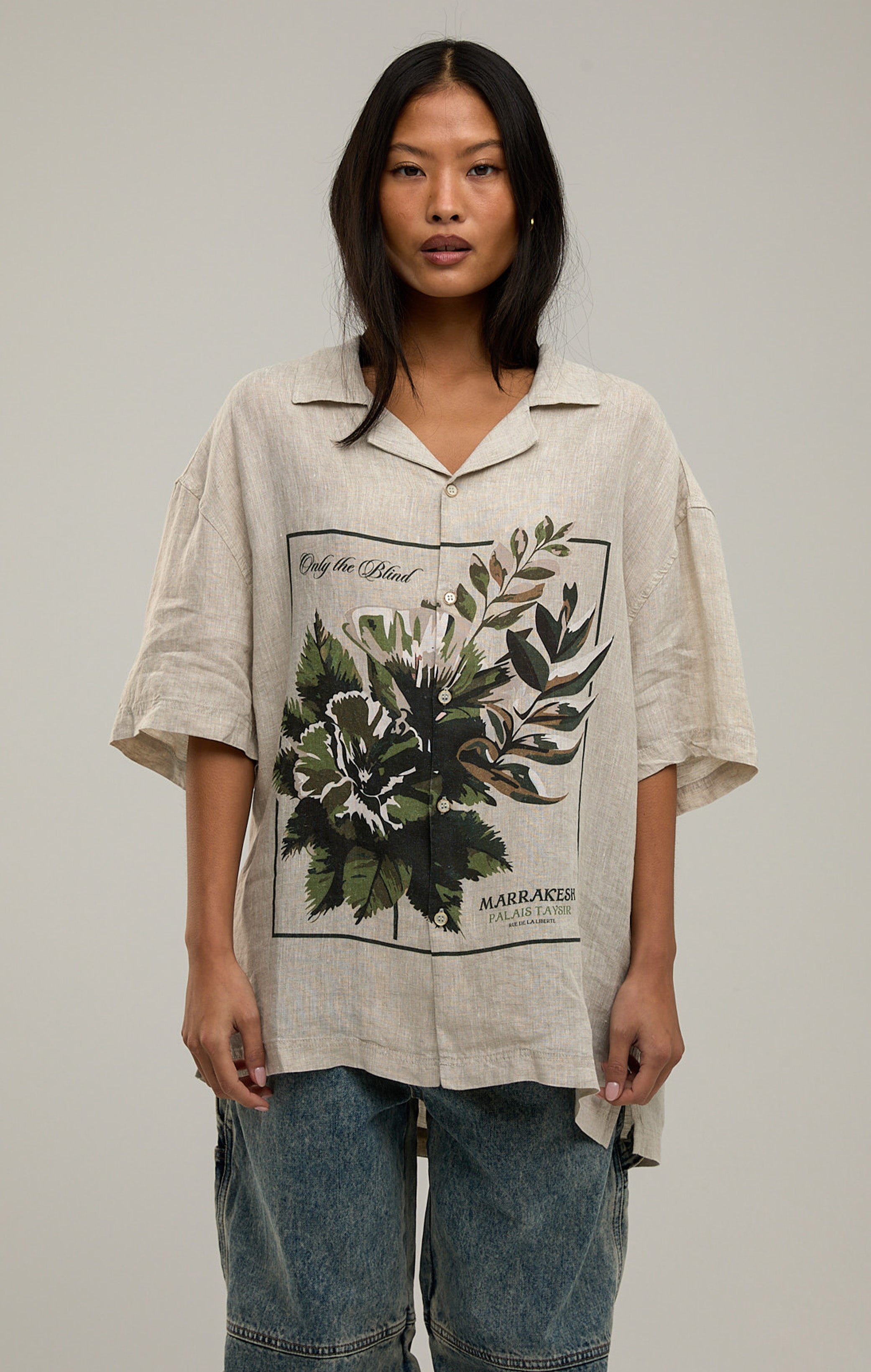 BOTANICAL LINEN SHIRT