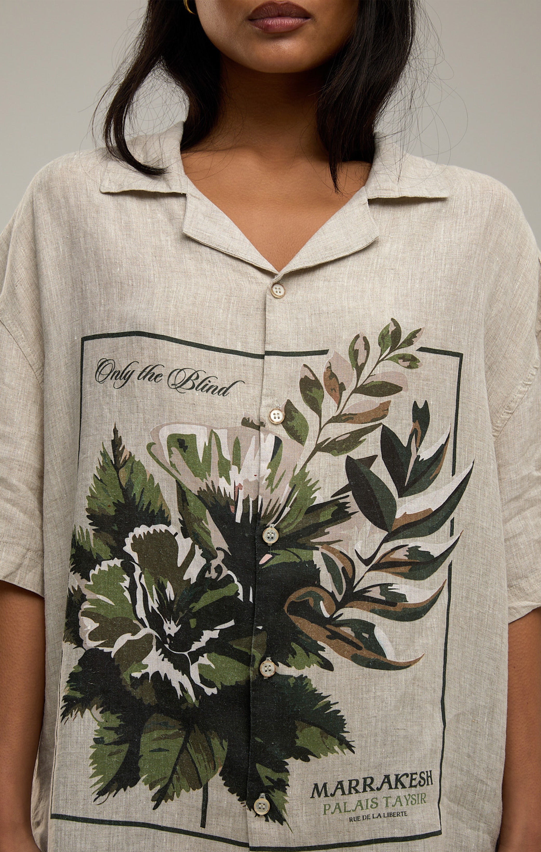 BOTANICAL LINEN SHIRT