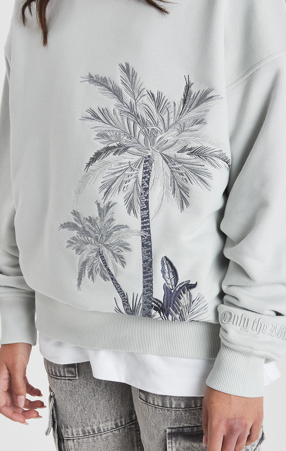 Lunar Rock Palm Crewneck