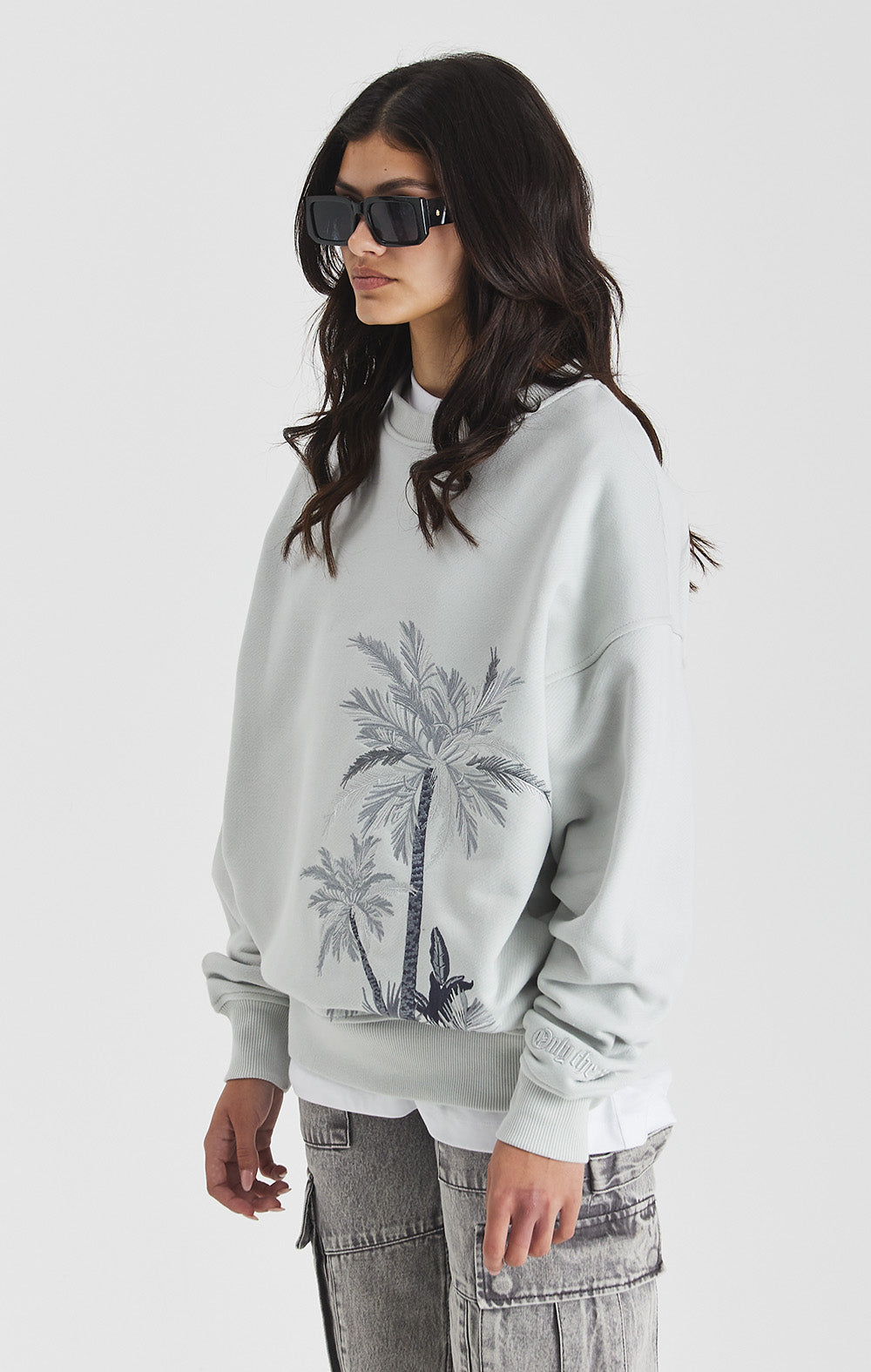 Lunar Rock Palm Crewneck