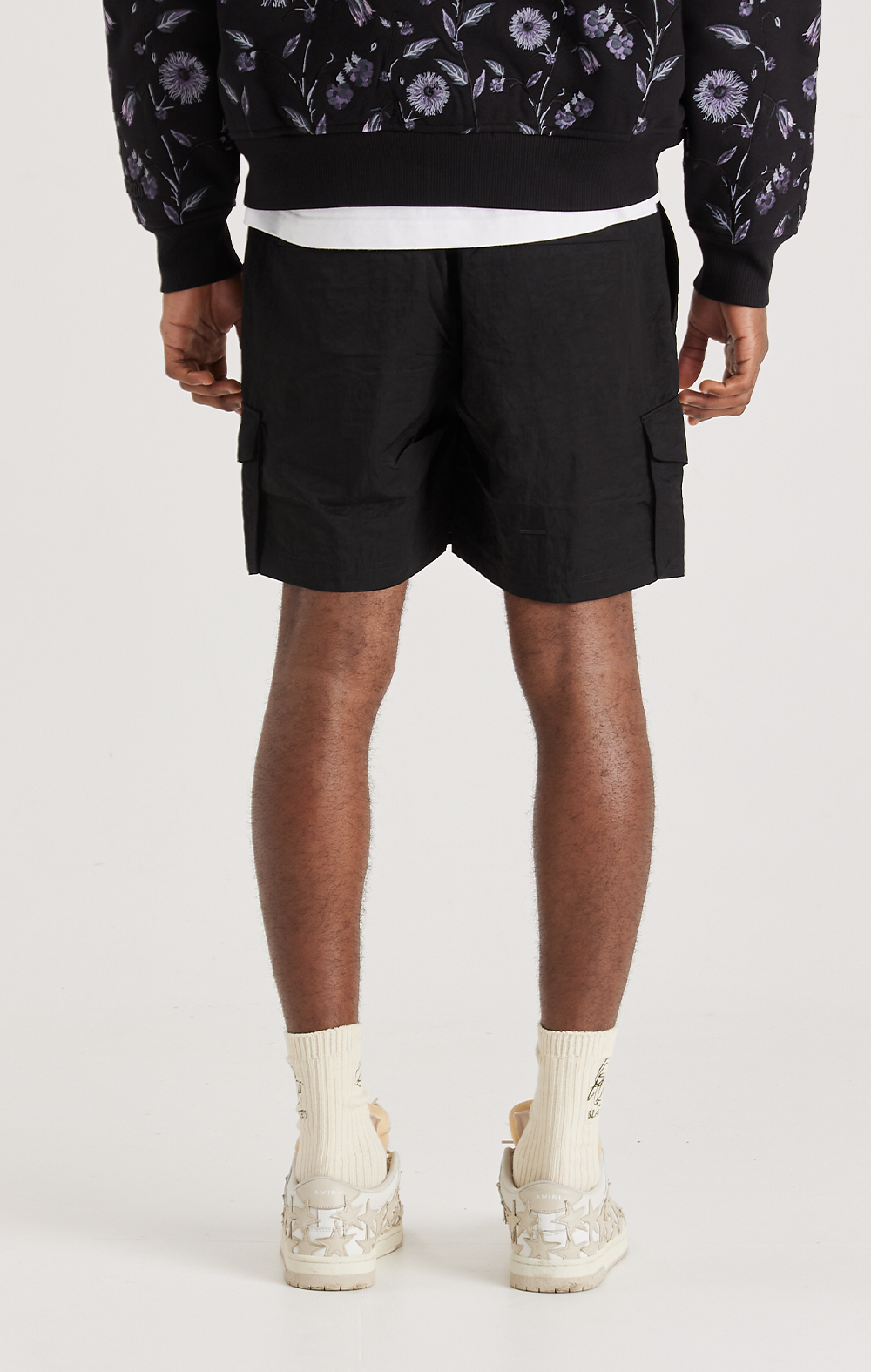 MIDNIGHT CRINKLE CARGO SHORT