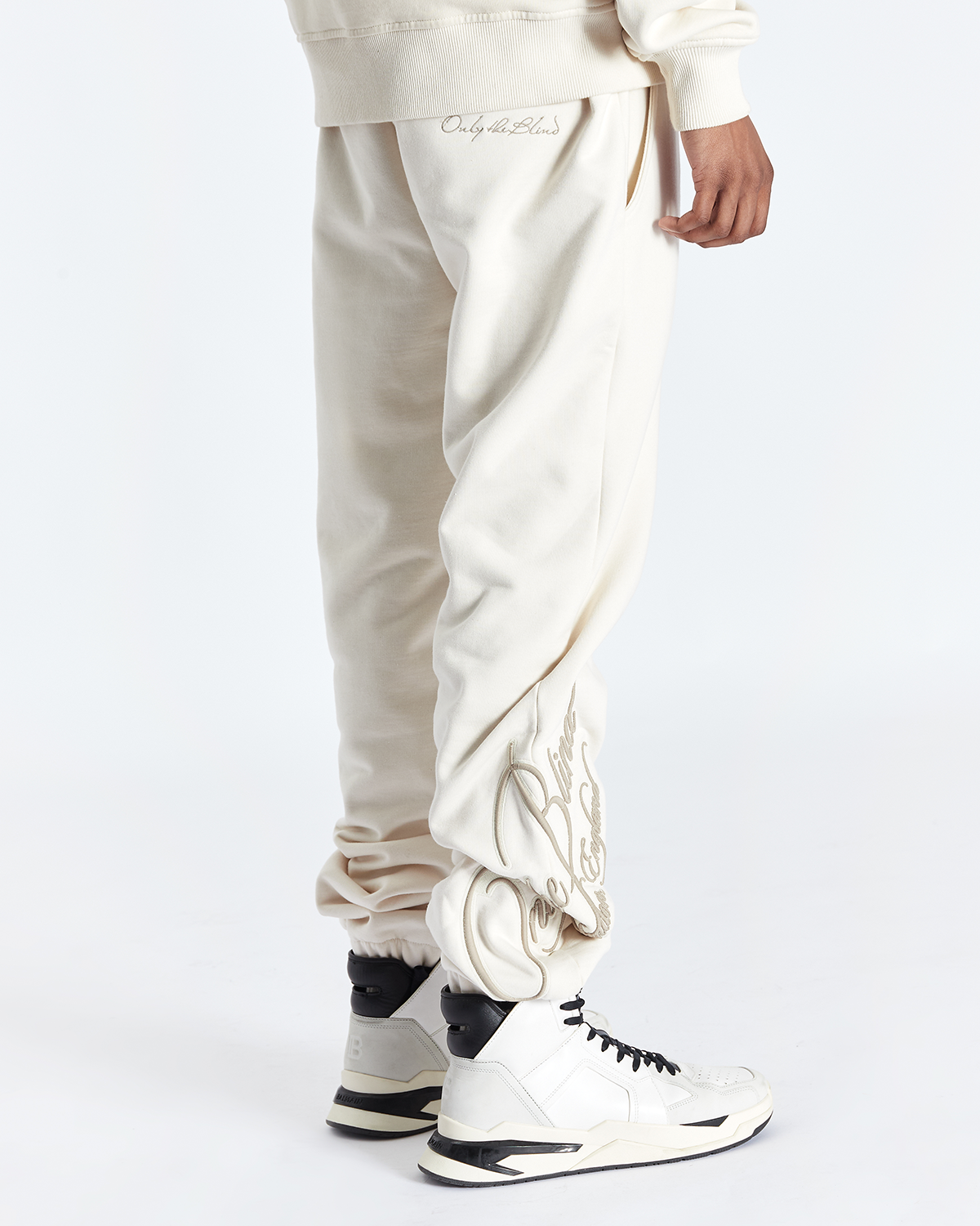 SAND VARSITY SWEATPANTS