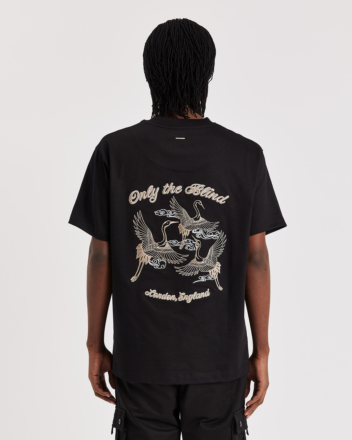 Black Summer Crane T-shirt