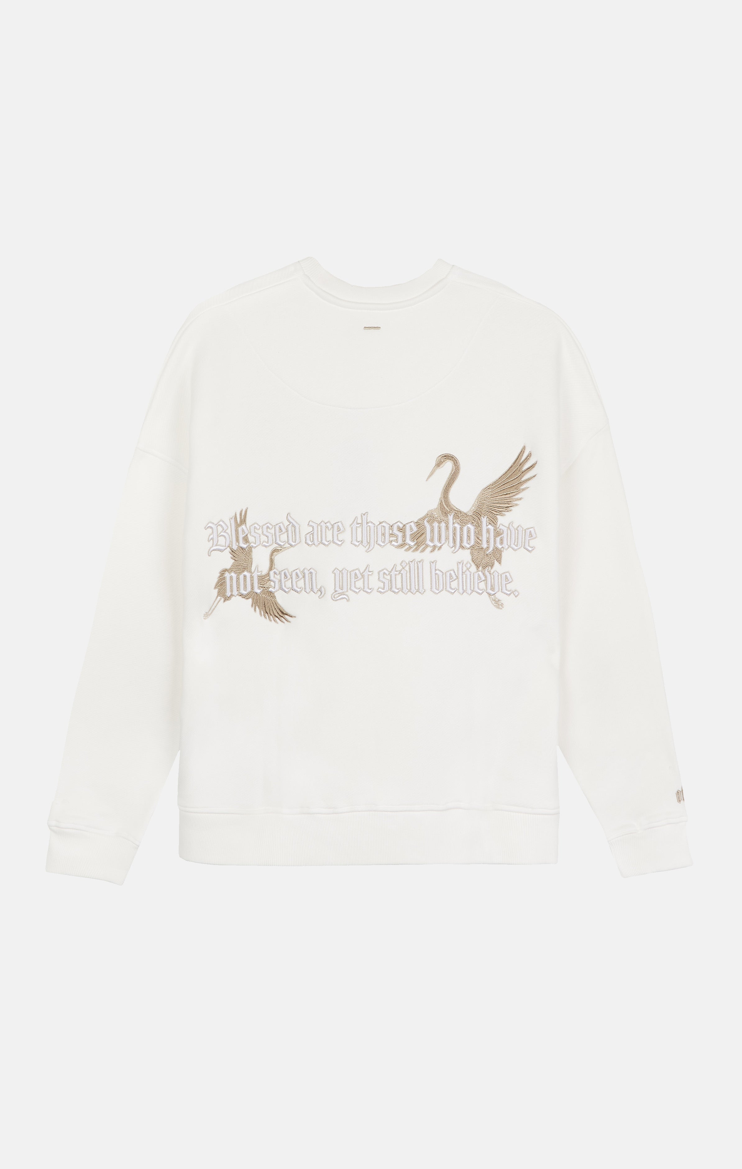 Vintage White Statement Crew Sweatshirt - ONLY THE BLIND™