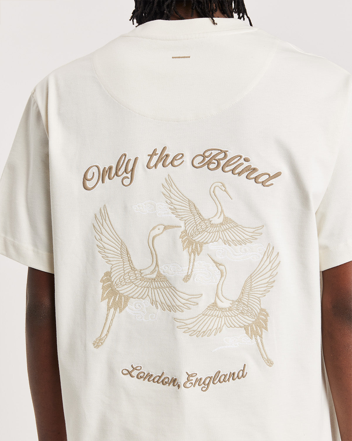 IVORY SUMMER CRANE T-SHIRT