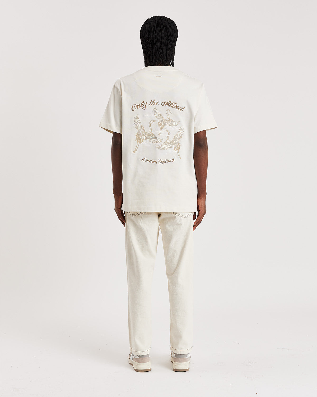 IVORY SUMMER CRANE T-SHIRT