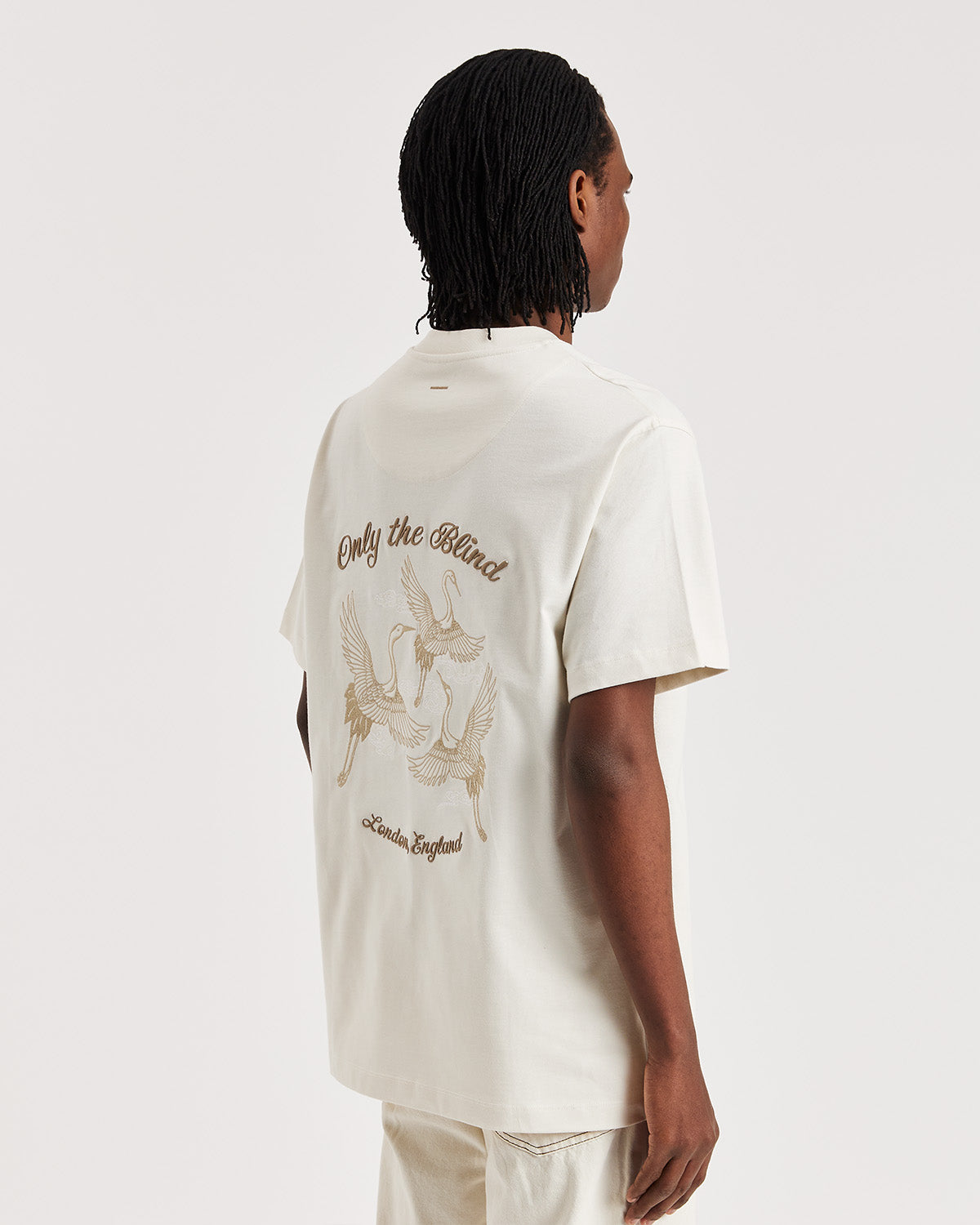 IVORY SUMMER CRANE T-SHIRT