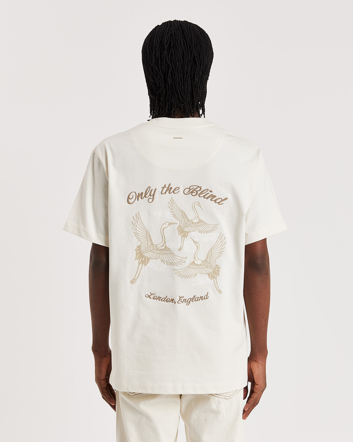 IVORY SUMMER CRANE T-SHIRT